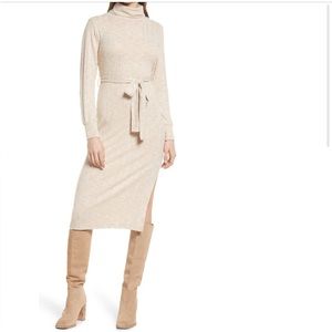 NWT Topshop Long Sleeve Turtleneck Sweater Dress- Size 4 (fits like 0-2)